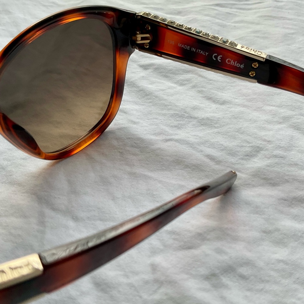 Chloe Tortoise Shell Sunglasses - Picture 3 of 8
